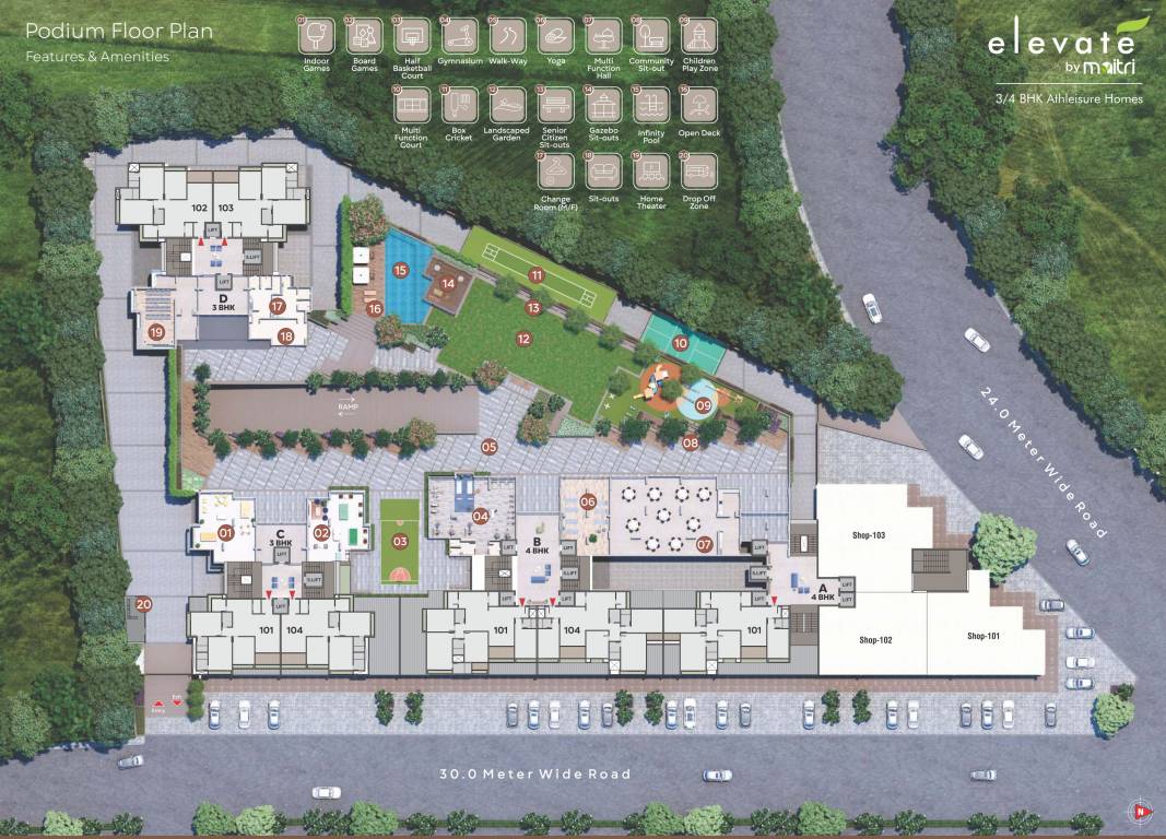 maitri elevate Layout Plan