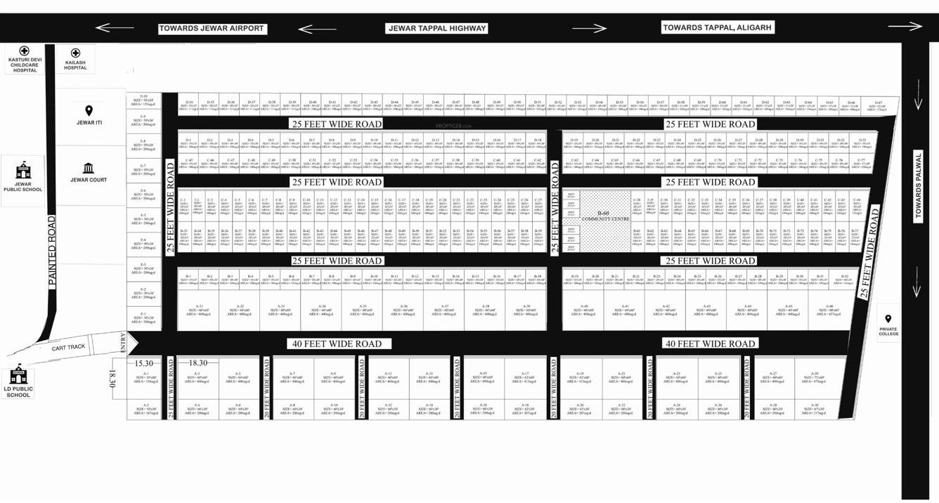  jewar residency Layout Plan