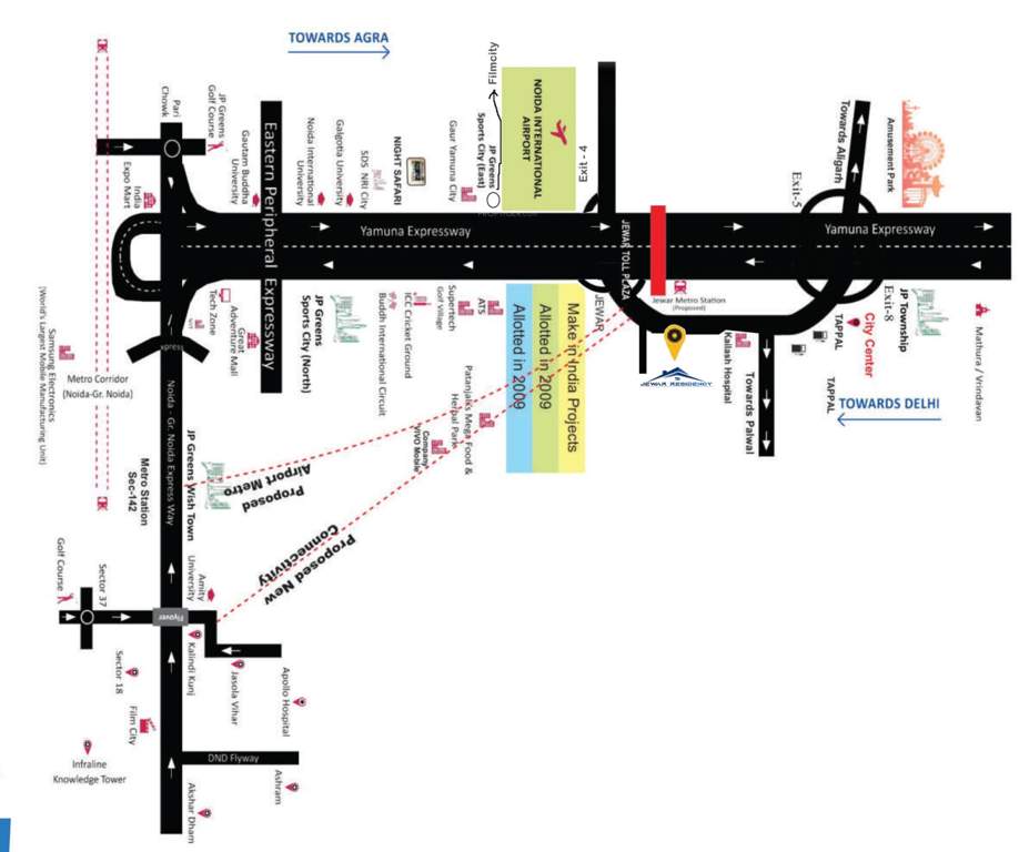  jewar residency Location Plan