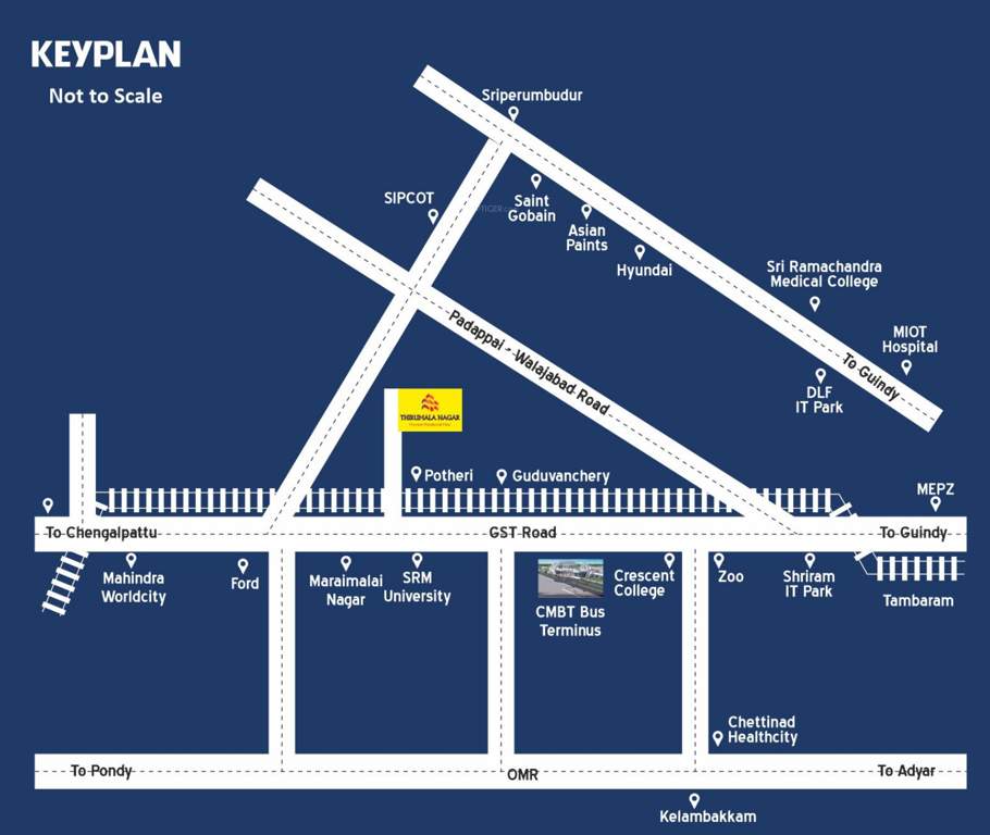  thirumala nagar Location Plan