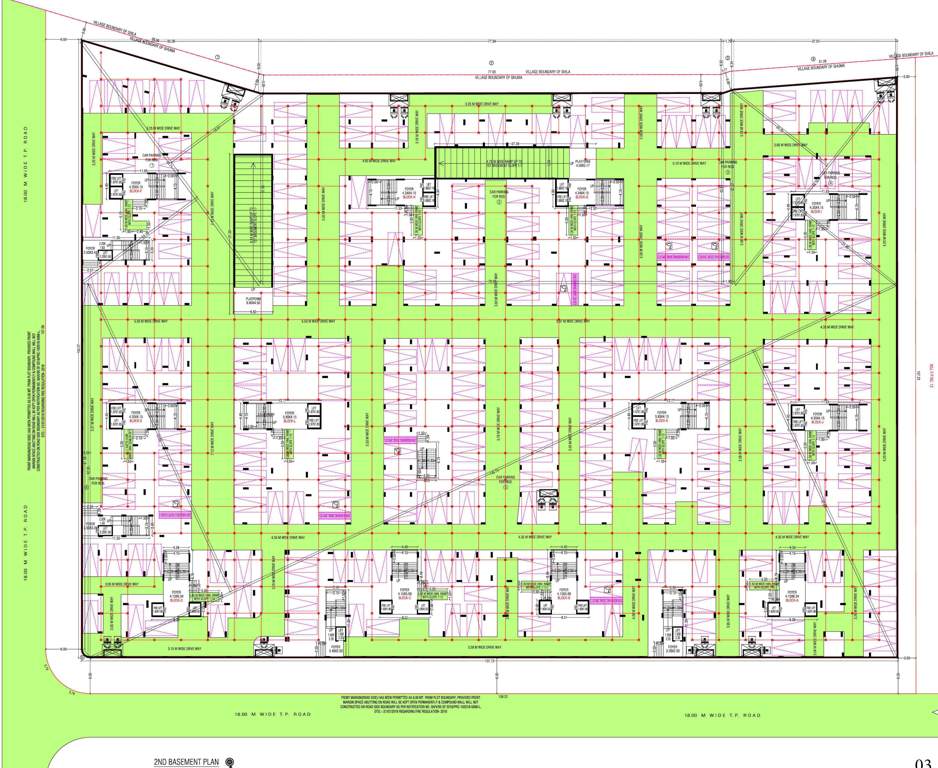  gradient Block A, Block B, Block C, Block D, Block E, Block F, Block G, Block H, Block I, Block J, Block K, Block L Basement 2nd Cluster Plan