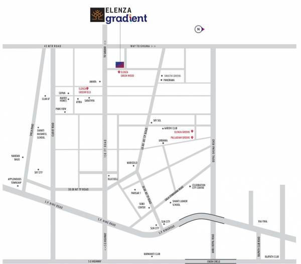 Location Plan gradient Location Plan