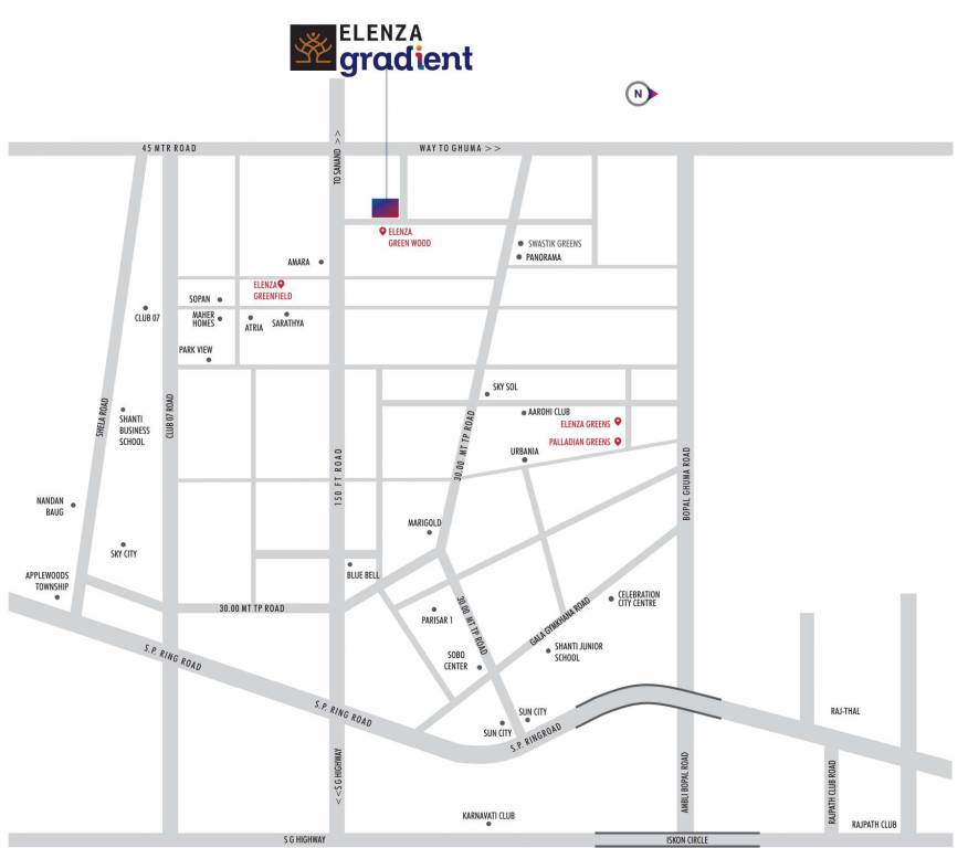  gradient Location Plan