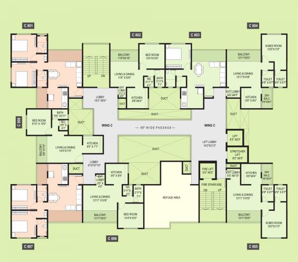  park-life Park Life Wing C Cluster Plan