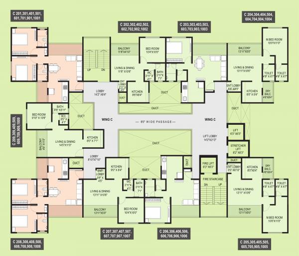  park-life Park Life Wing C Cluster Plan