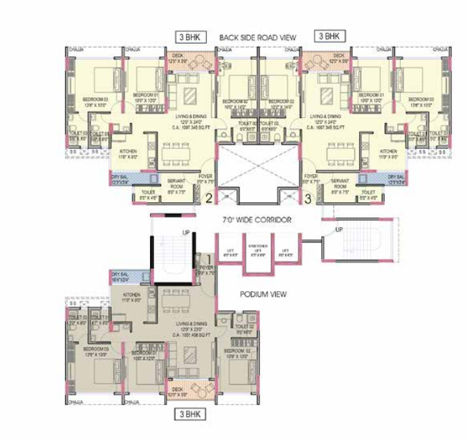  palm amore I Wing Cluster Plan