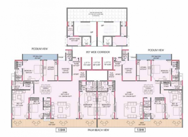  palm-amore M-Wing Cluster Plan