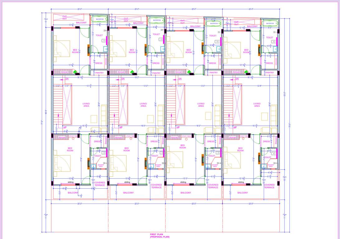  the elegant The Elegant Cluster Plan for 1st Floor