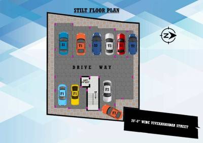  dharshini-flats Vishnu Dharshini Flats Cluster Plan