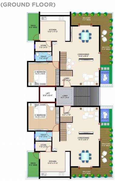  rivercrest Rivercrest Cluster Plan for ground Floor