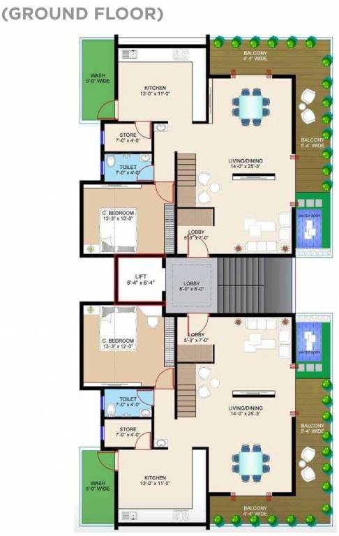  rivercrest Rivercrest Cluster Plan for ground Floor