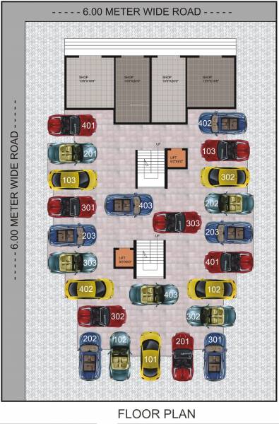  garden Wing A, B Ground Cluster Plan
