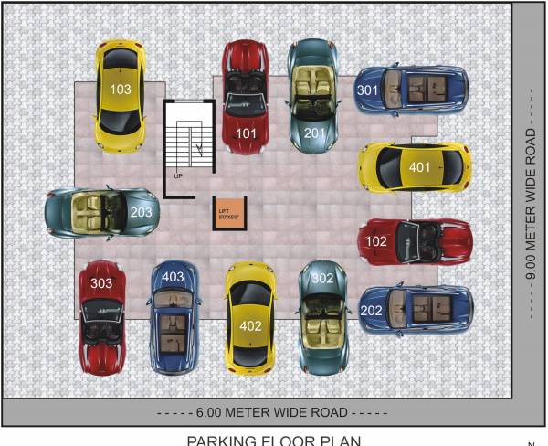  gauri-a Aaradhya Gauri A Parking Cluster Plan
