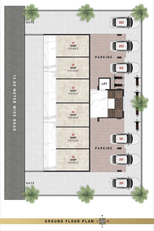  orchid Orchid Cluster Plan for ground Floor