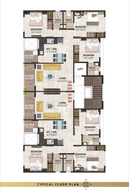  orchid Orchid Cluster Plan from 1st to 3rd Floor