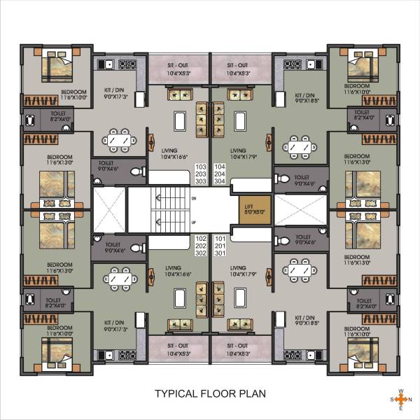  palace Palace Cluster Plan from 1st to 3rd Floor