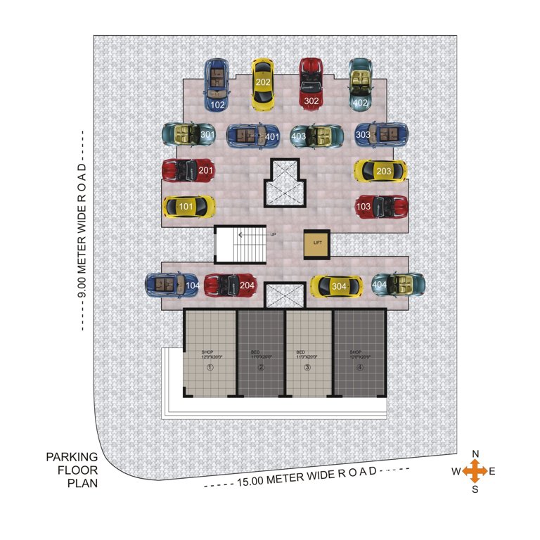  prima Prima Cluster Plan for ground Floor