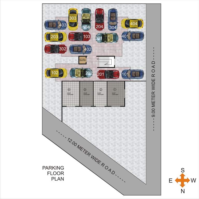  regency Building 1 Stilt Floor Cluster Plan
