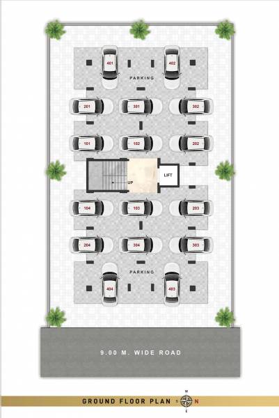  vista Vista Stilt Floor Cluster Plan