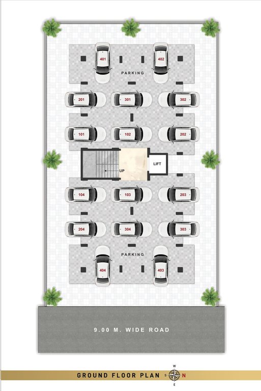  vista Vista Stilt Floor Cluster Plan
