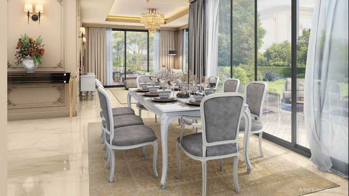  the prestige city hyderabad villas Dining Area