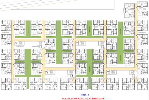  richmond Block II Cluster Plan from 1st to 12th Floor