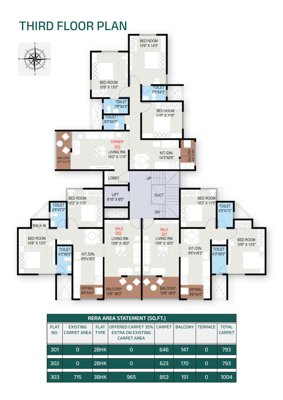  ved-anandghan Ved Anandghan Cluster Plan for 3rd Floor
