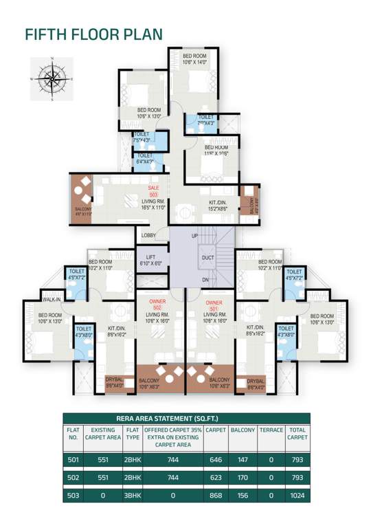  ved anandghan Ved Anandghan Cluster Plan for 5th Floor