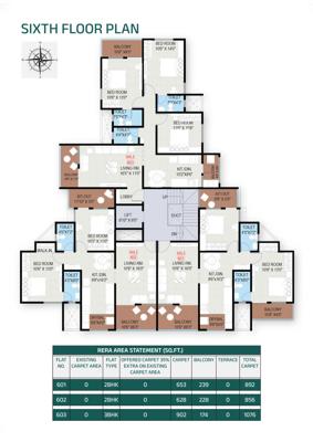  ved-anandghan Ved Anandghan Cluster Plan for 6th Floor