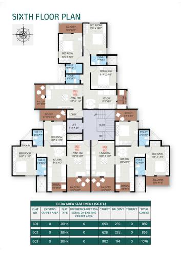  ved-anandghan Ved Anandghan Cluster Plan for 6th Floor