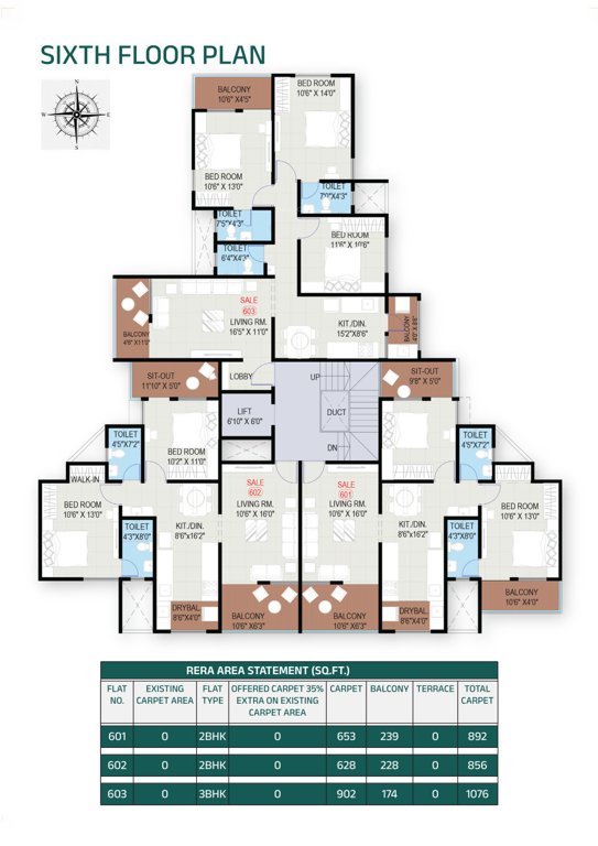  ved anandghan Ved Anandghan Cluster Plan for 6th Floor