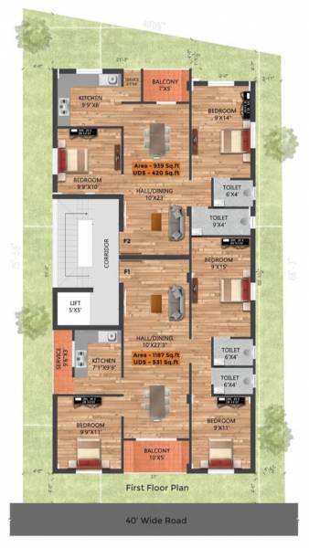  vrindavan Vrindavan Cluster Plan for 1st Floor