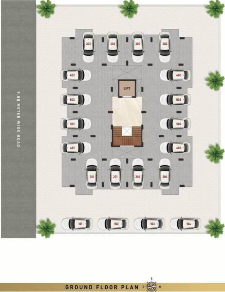  annex Aaradhya Anex Ground Cluster Plan