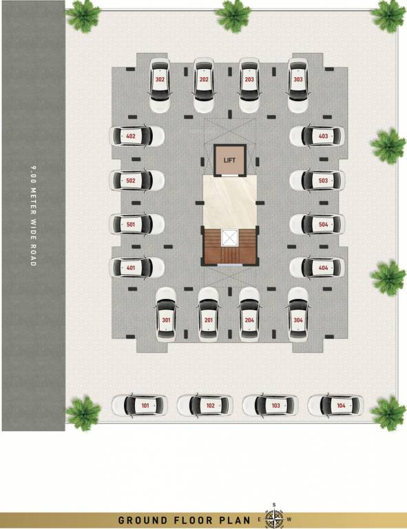  annex Aaradhya Anex Ground Cluster Plan