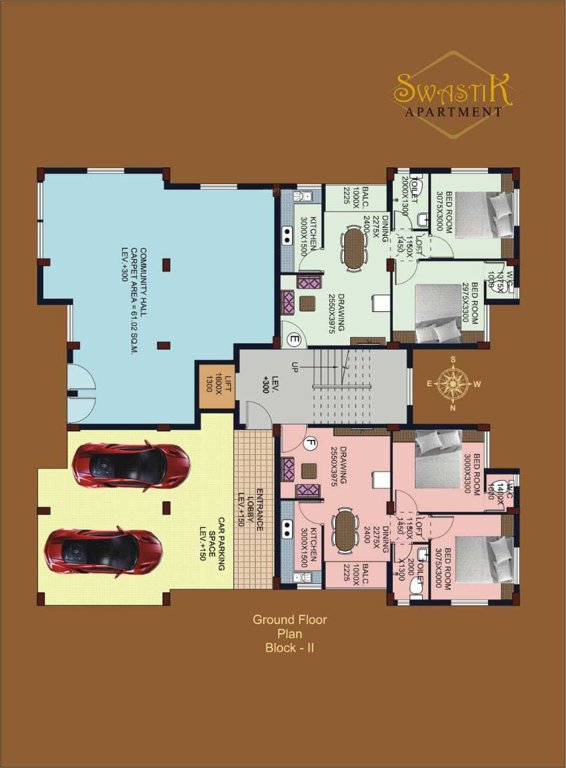  swastik appartment Cluster Plan