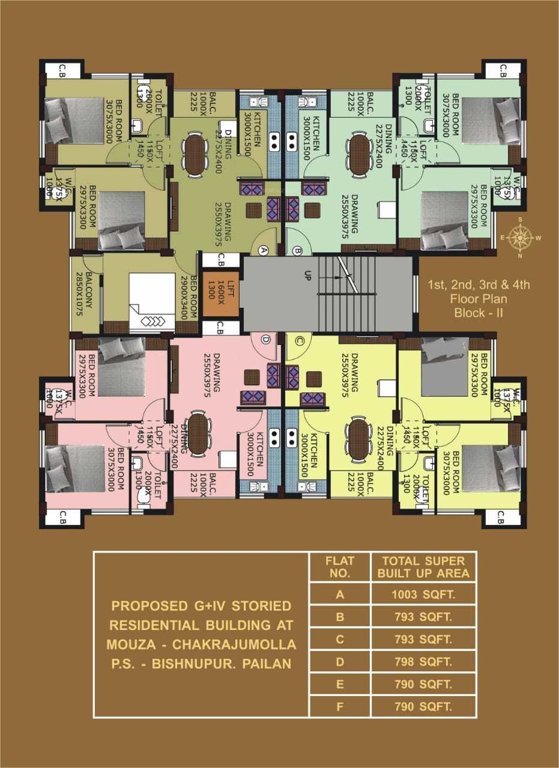  swastik appartment Cluster Plan