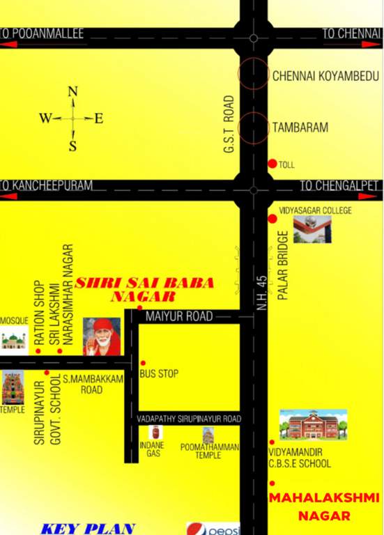  mahalakshmi nagar Location Plan