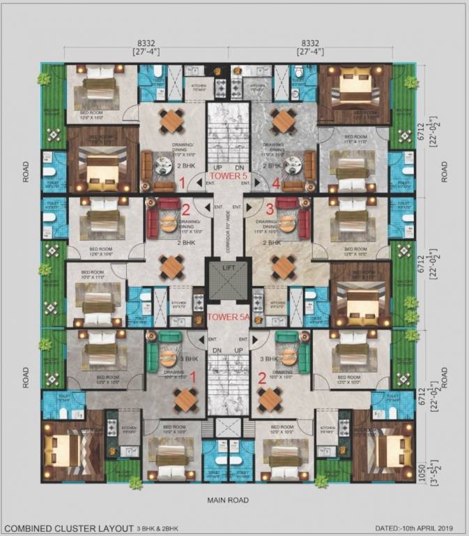 palm court Cluster Plan