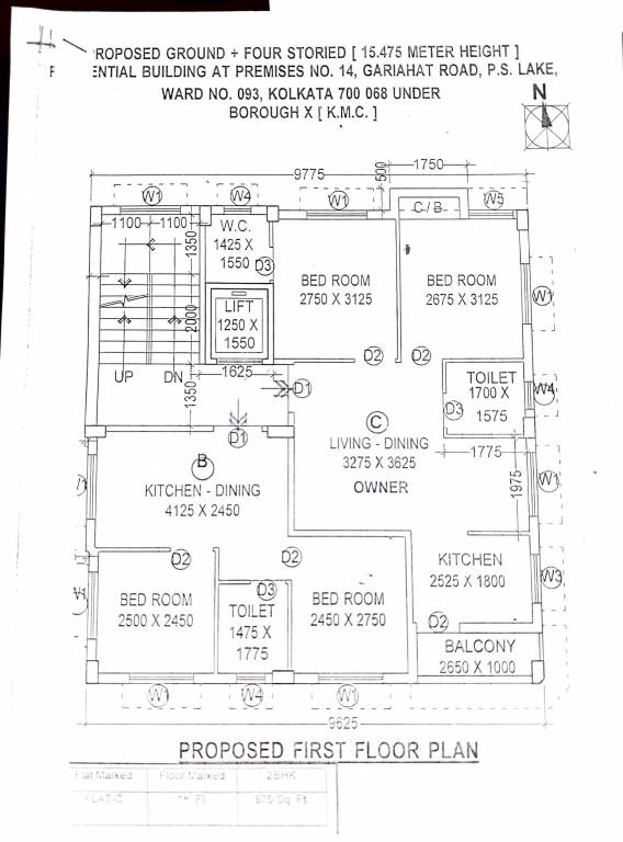  skyline Skyline Cluster Plan for 1st Floor