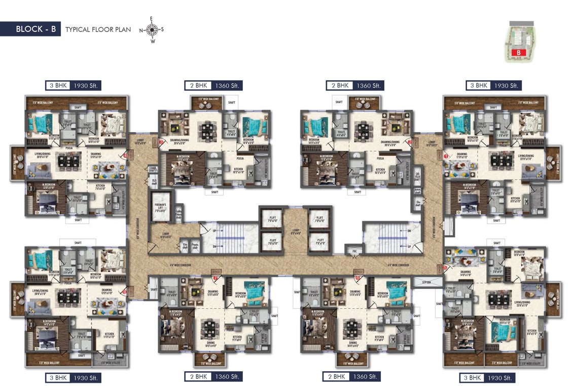  33 west Block B Cluster Plan