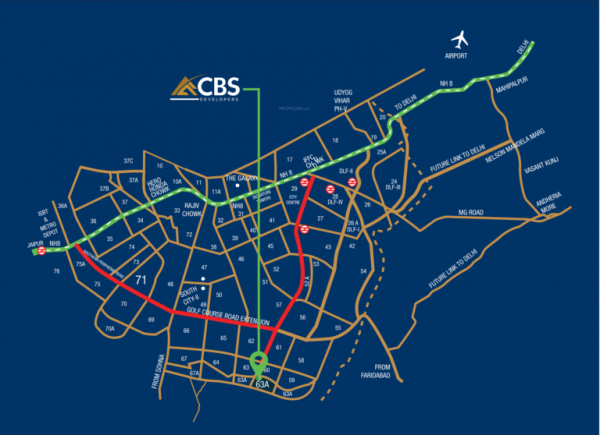  luxury-builder-floors Location Plan