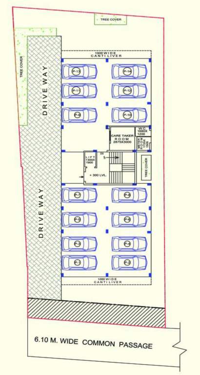  moni sunrise Block A Cluster Plan For Ground Floor