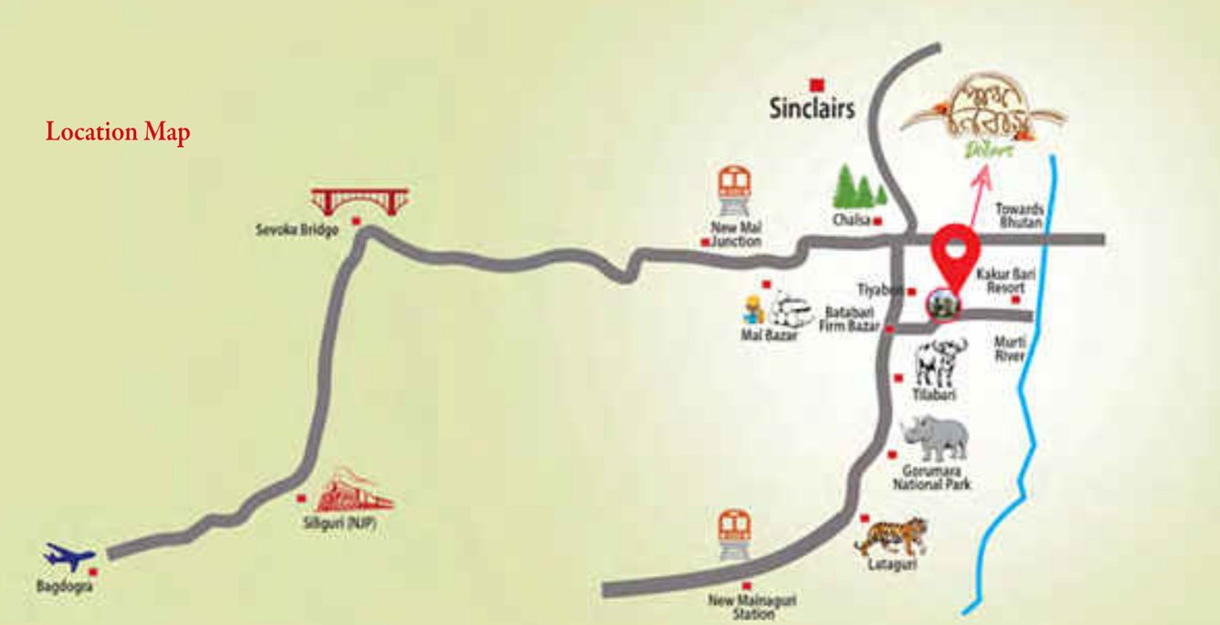 sree balaji panthaniwas dooars Location Plan