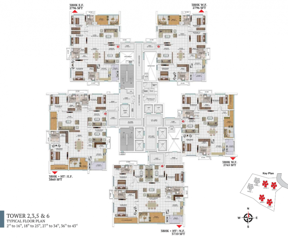  apas Tower 5 Cluster Plan