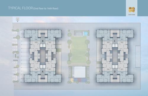  marvella Block A To D Cluster Plan from 1st to 14th Floor