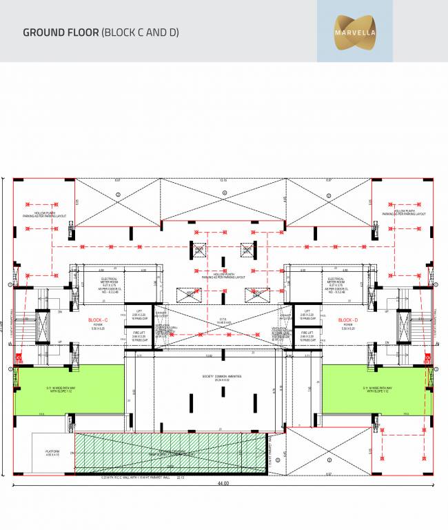  marvella Block C And D Cluster Plan for ground Floor