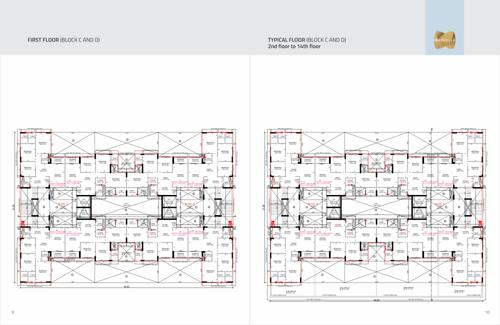 marvella Block C And D Cluster Plan from 1st to 14th Floor