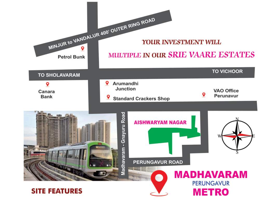  aishwariyam township Location Plan