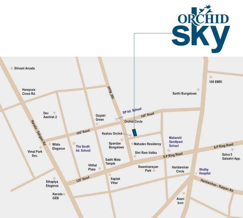  orchid sky Location Plan