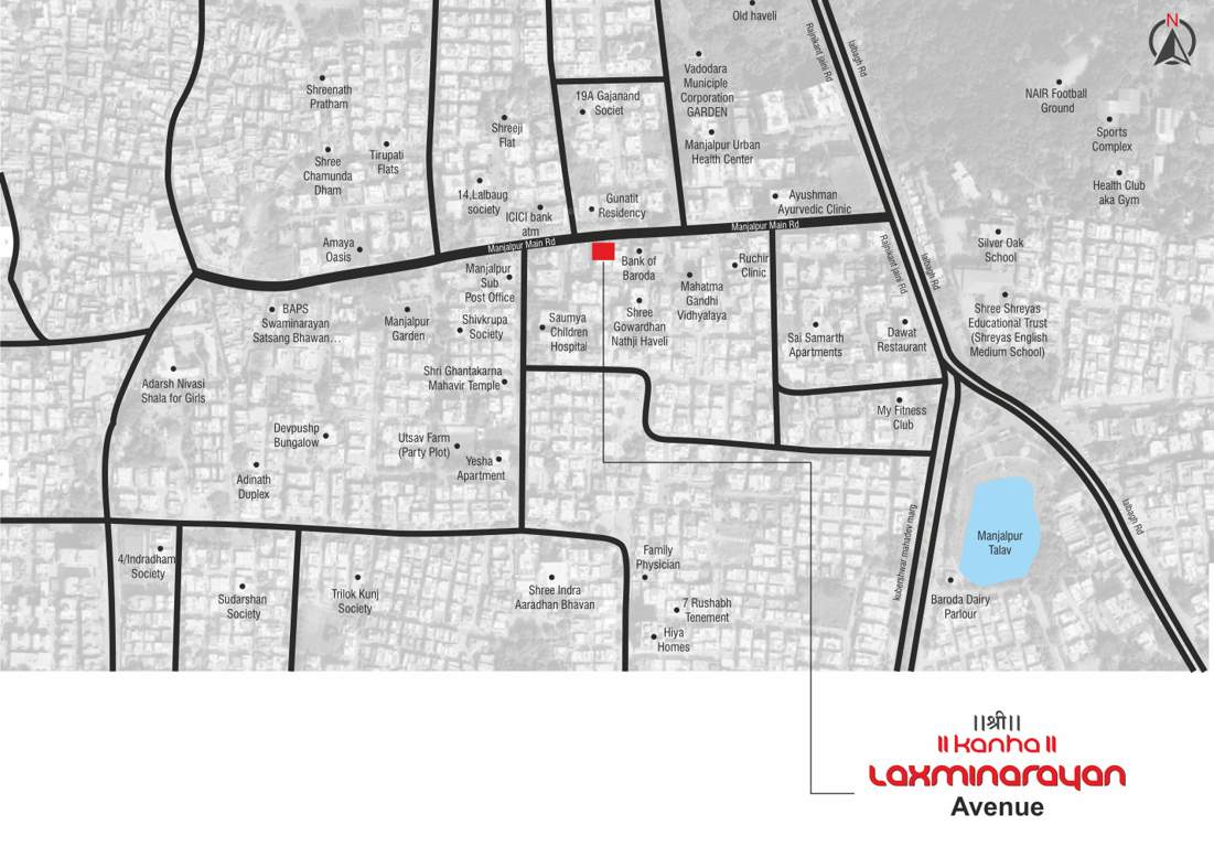 kanha laxmi narayan avenue Location Plan
